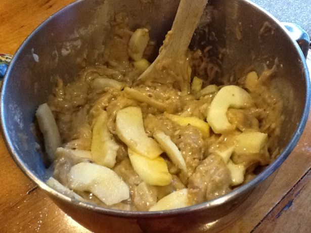 apple cake batter