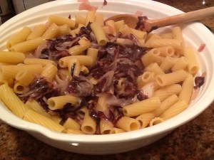 radicchio pasta in bowl 1