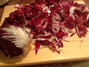 radicchio pasta raw radicchio
