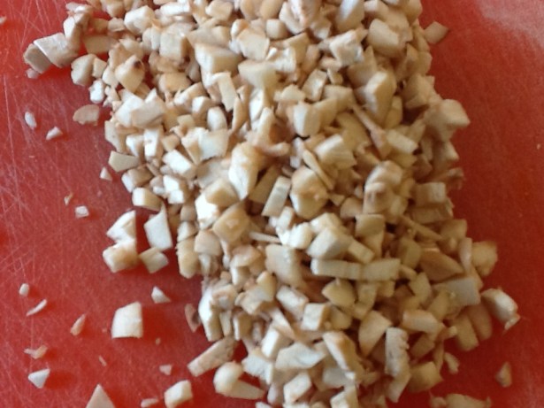 kathi's stuffed mushrooms chopped