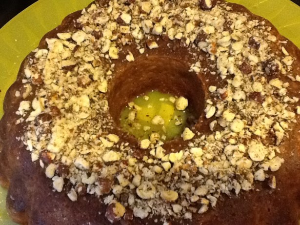 lemon cake dish closeup