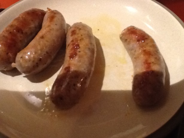 orecchiette sausage browned