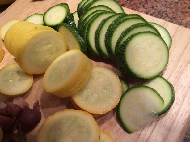 frittat zucchini sliced
