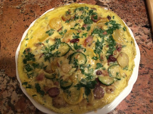 frittata ready to flip