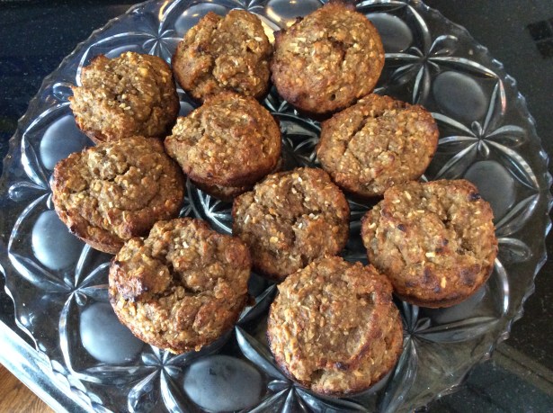 flourless muffins plated