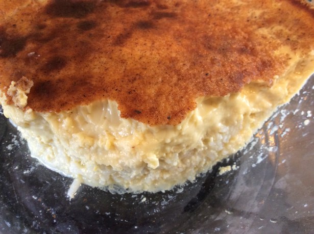 rice pudding closeup