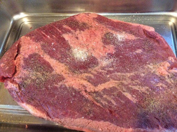 brisket seasoned