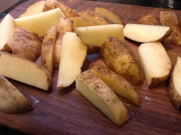 roast chicken potatoes