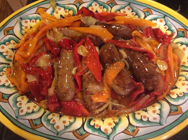 sausage and peppers plate**