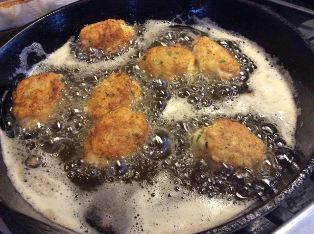 croquettes frying 2
