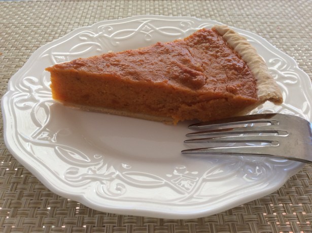 sweet potato pie plated*