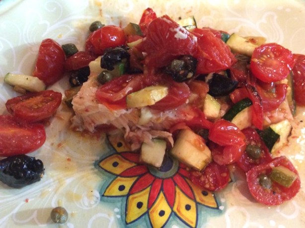 Bev's salmon plated*?