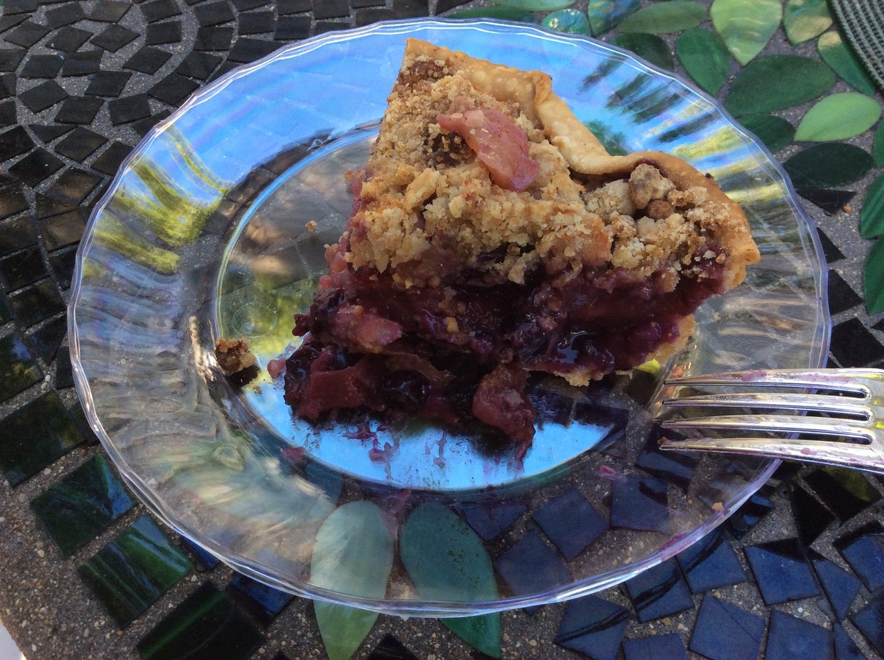 blueberry pie plated