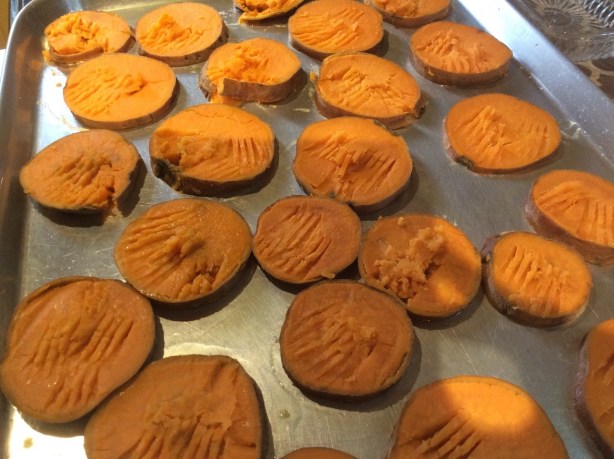 B sweet potato slices pan2