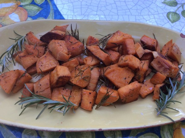 J sweet potato plated *?